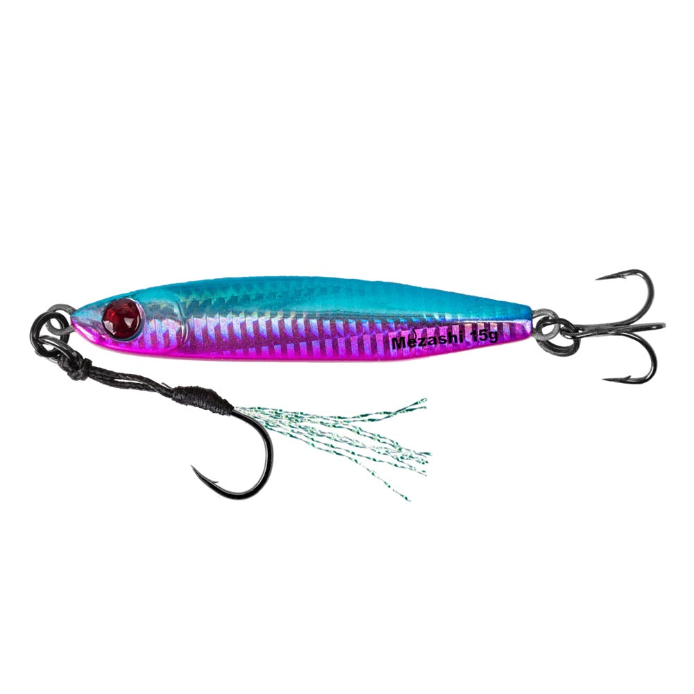Artificiale Mustad Mezashi Jig Casting UV Blue Pink 60 Gr