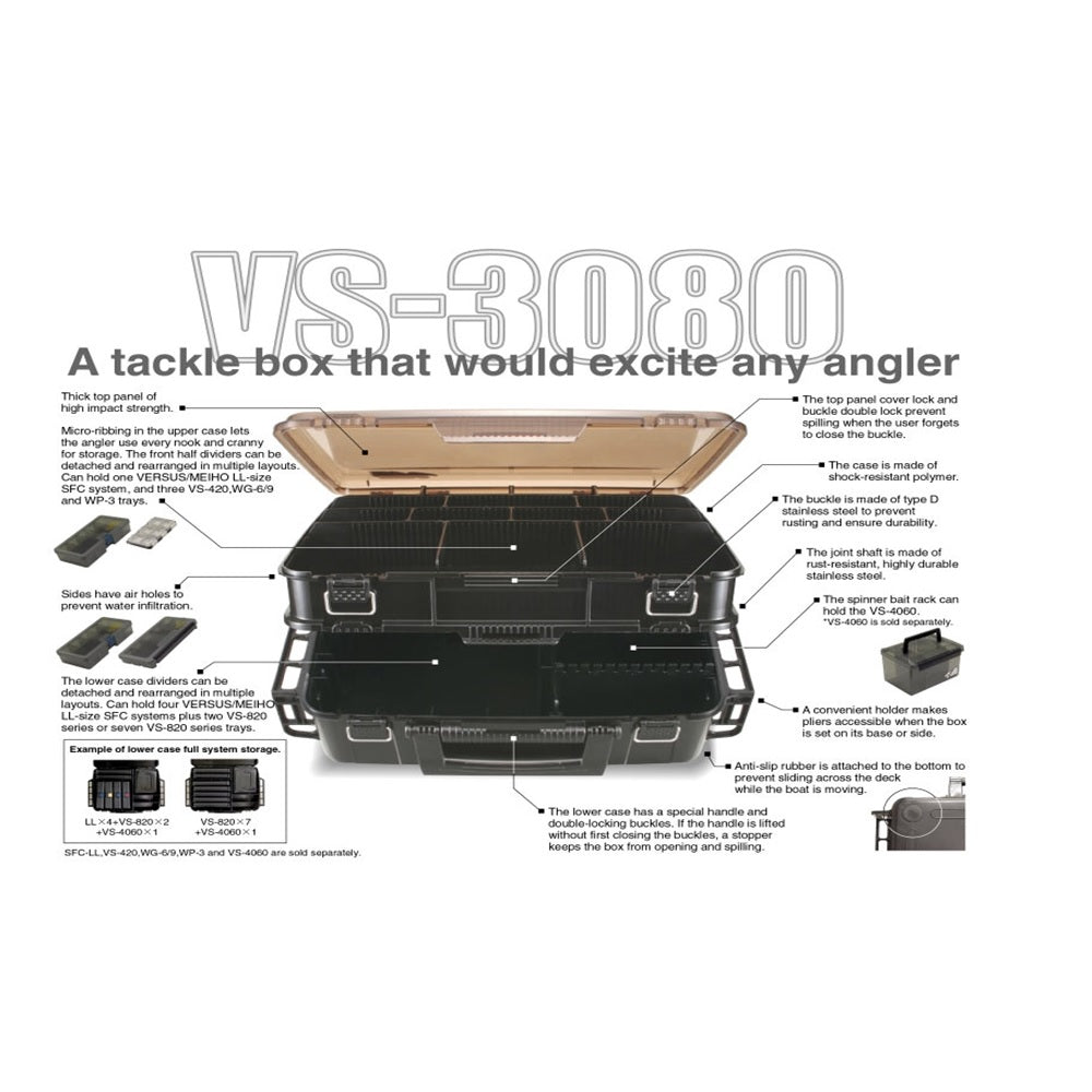 Valigetta Meiho VS-3080 Red