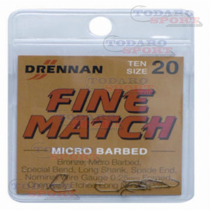 Amo drennan micro barbed fine match