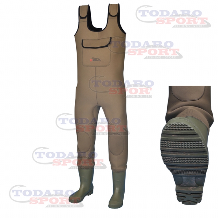 Sigma neoprene chest wader cleat sole