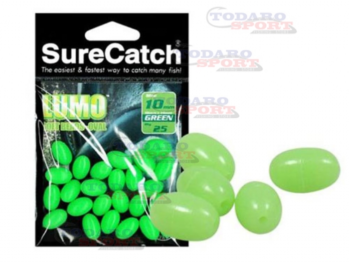 Sure catch lumo soft beads - oval