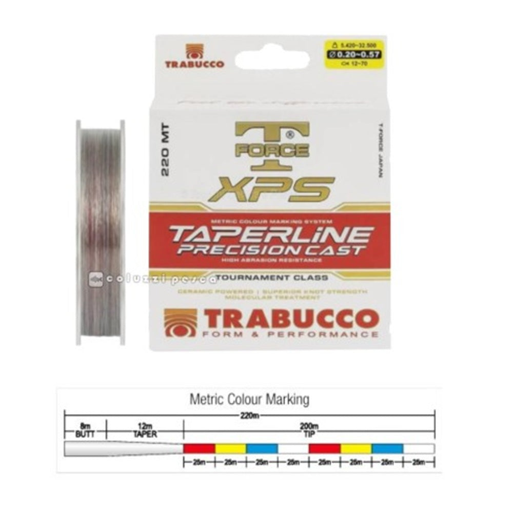 Filo Trabucco XPS Tapered Line 0.18/0.50 mt220