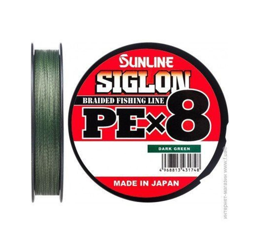 Filo Trecciato Sunline Siglon Pe X8 12lb PE #0,8 150m Dark Green