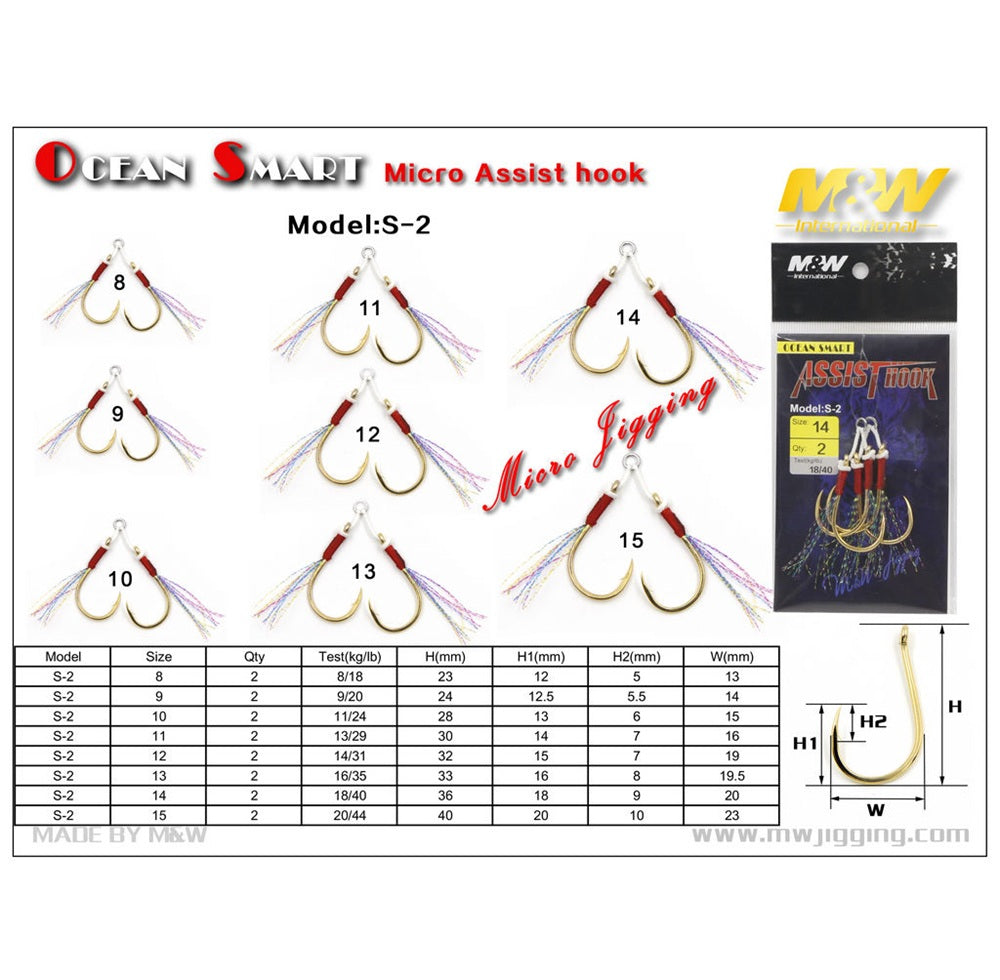 Assist Hook M&W International Ocean Smart S-2 #10