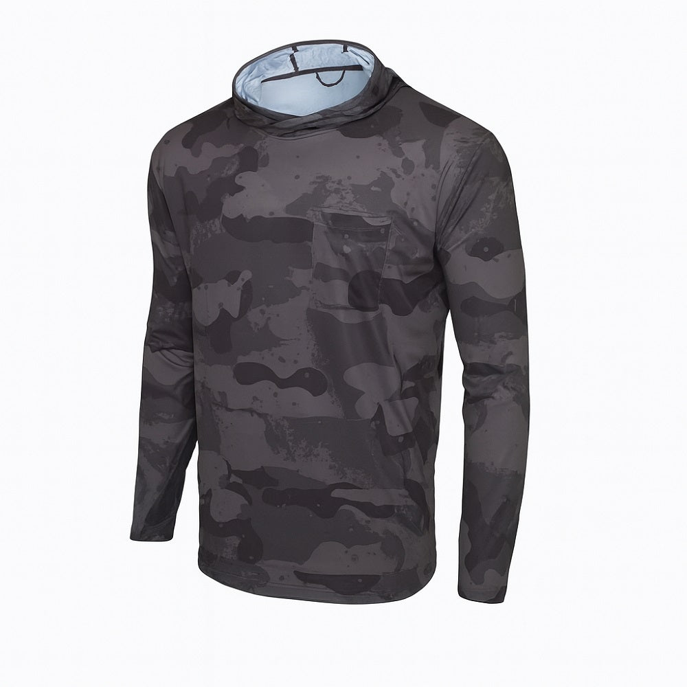 Maglia Manica Lunga Con Cappuccio Pelagic Vaportek Hood-Hi Brushed Camo