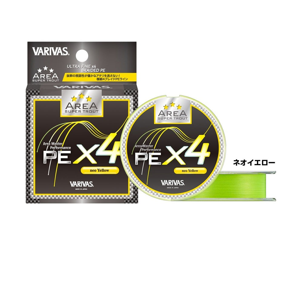 Filo Varivas Super Trout Area PEX4 75m Neo Yellow