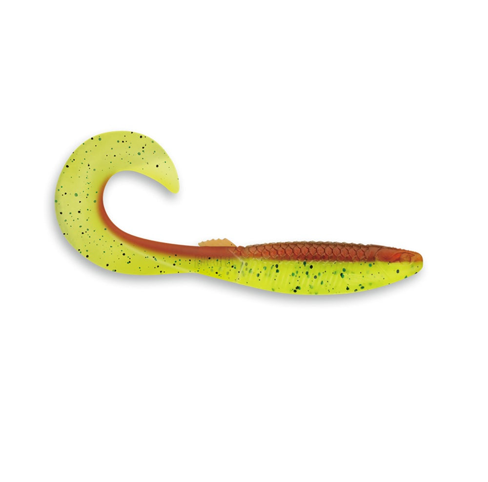 Artificiale Rapala Rushcity The Curl 5" #Motor Oil Chartreuse