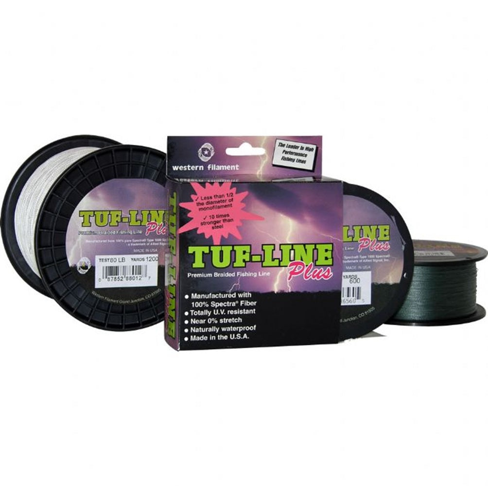 Filo Trecciato Western Filament Tuf-Line Plus Test 200lb 1200m Green
