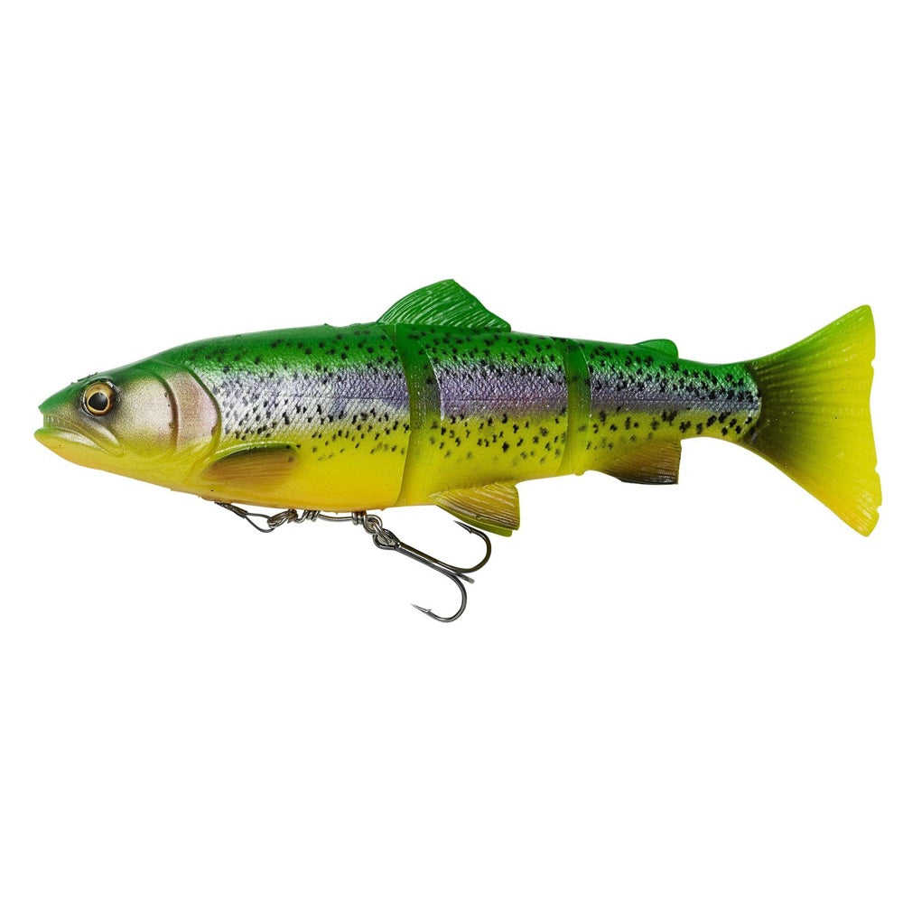 Artificiale Swim bait Savage Gear 4D Trout Rattle Shad 120 Sinking Green Silver