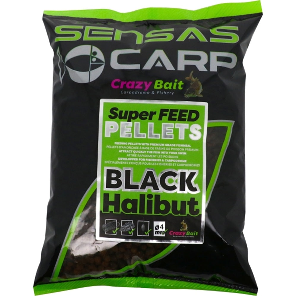 Pellet Sensas Super Feed Black Halibut 1 Kg