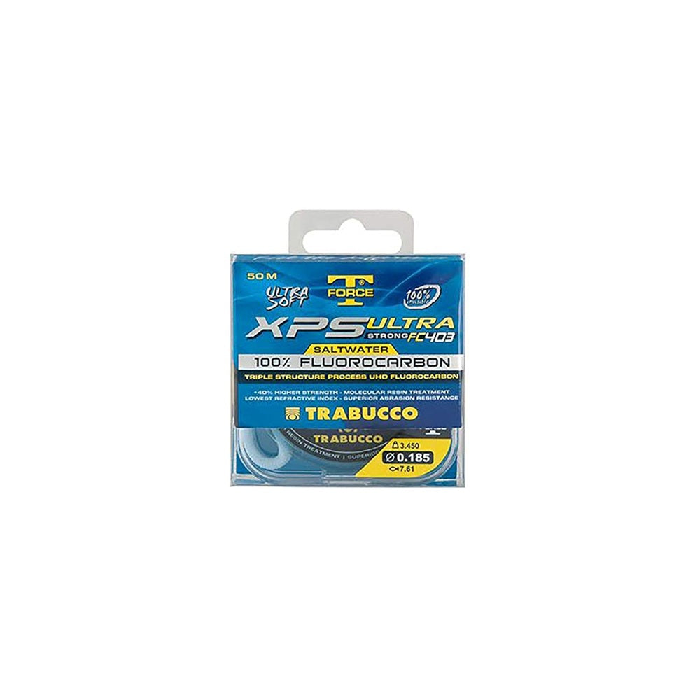 Filo Fluorocarbon Force-T XPS Ultra Strong FC 403 Saltwater 0.185mm 50m