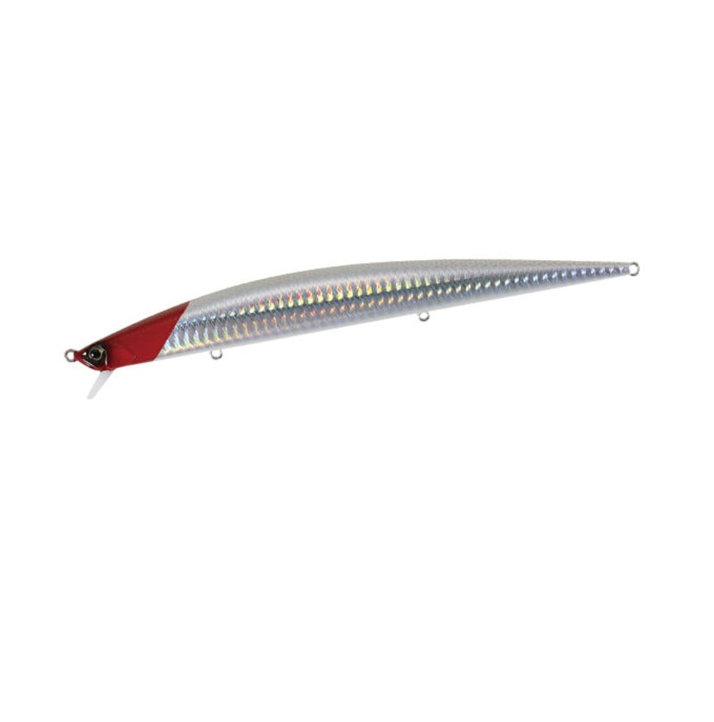 Artificiale Duo International Tide Minnow Slim Flyer 175 Red Head Double White