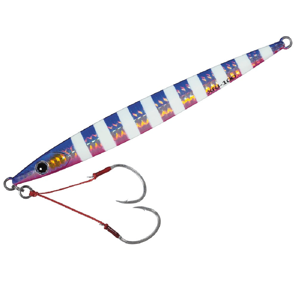 Artificiale Major Craft Crosride Jig 120g Zebra Blue Pink
