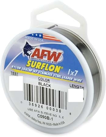 AFW Surflon 1x7 20lb 9.2m #Black