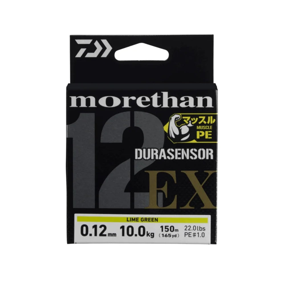 Filo Trecciato Daiwa Moretan Durasensor x12 PE#2.0 150mt 36LB Lime Green