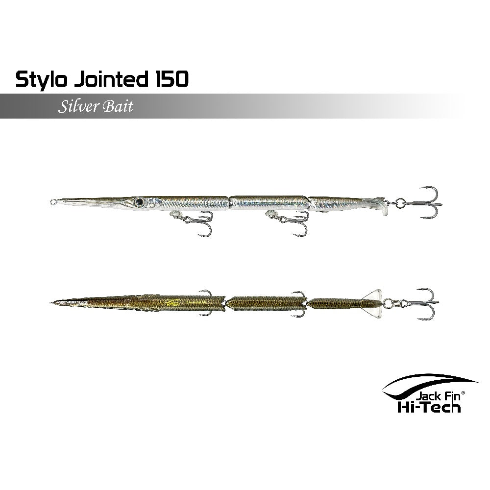 Artificiale Jack Fin Stylo Jointed 150 Silver Bait