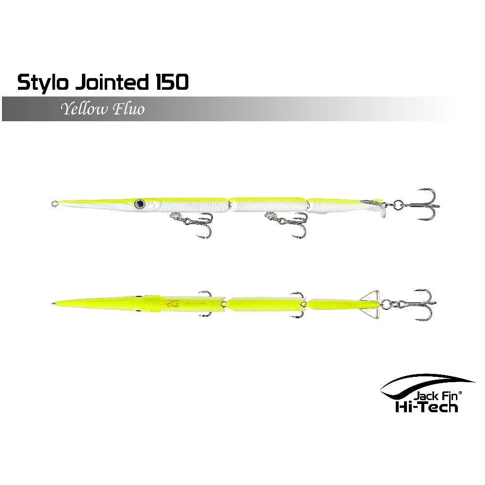 Artificiale Jack Fin Stylo Jointed 150 Yellow Fluo