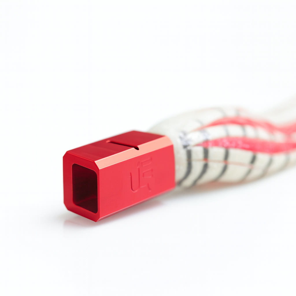 Artificiale White Monkey Cube Rosso