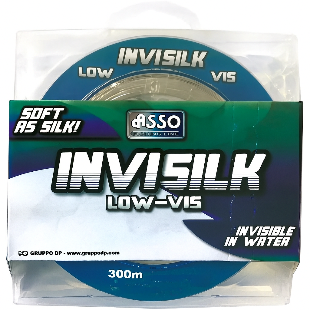 Filo Nylon Asso Invisilk Low-Vis 0,18mm 300mt
