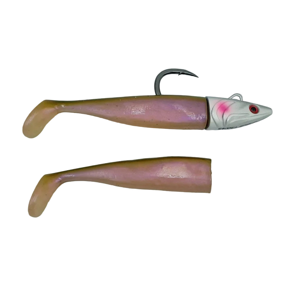 Artificiale Delta Fin Kit Tuna Bite 90mm(120mm) 45 g #Pink Green