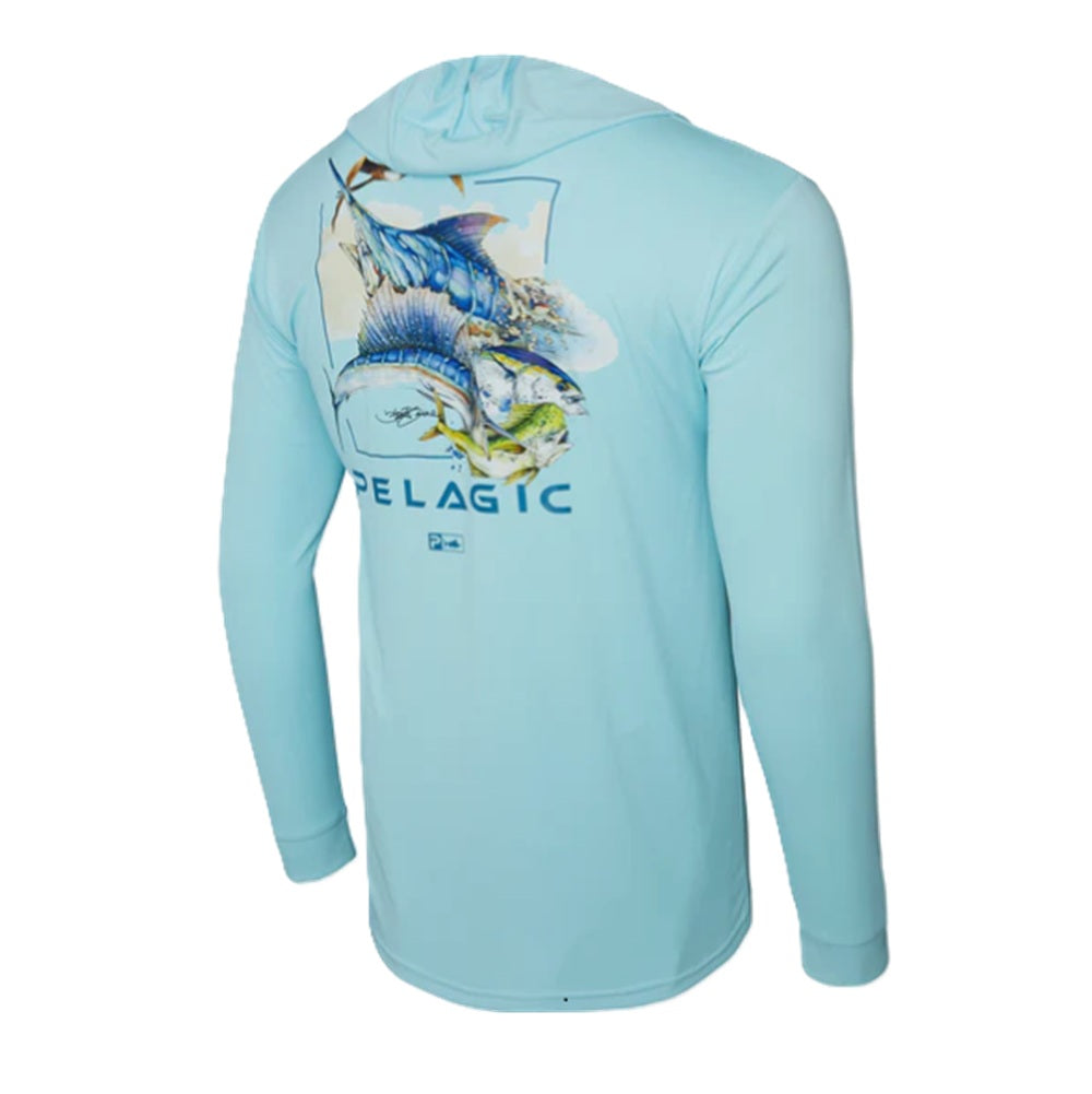 Maglia Manica Lunga con Cappuccio Pelagic AquaTek Hooded - Goione Slam Tg. XL