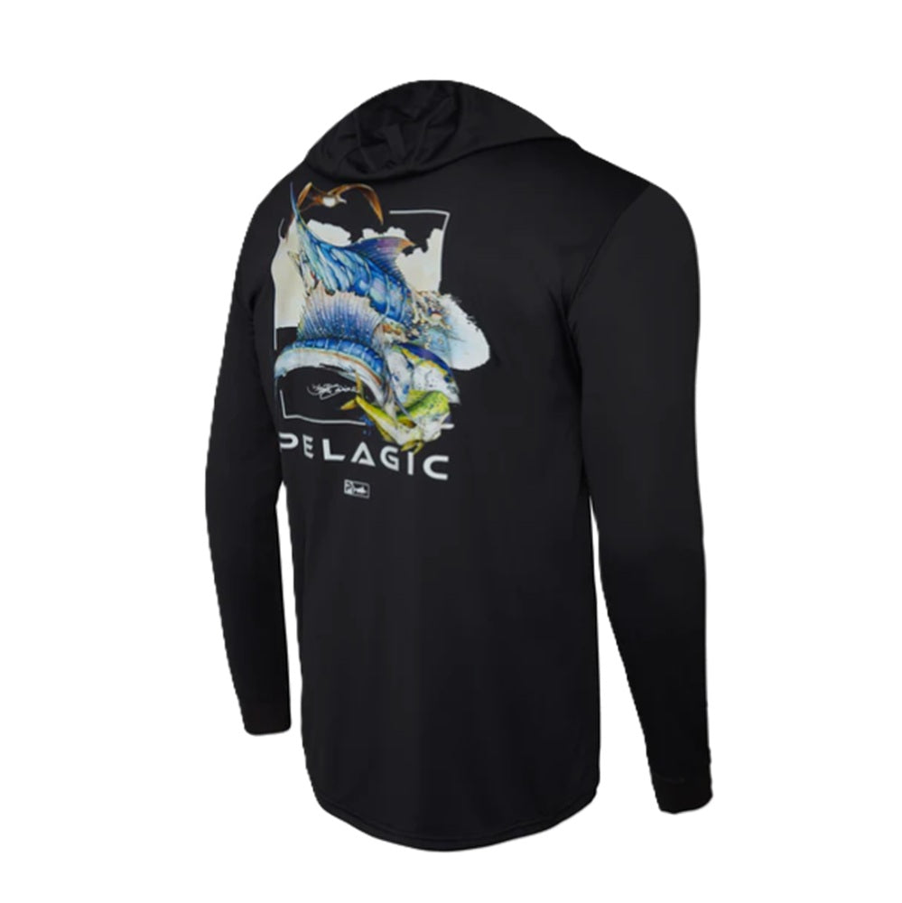 Maglia Manica Lunga con Cappuccio Pelagic AquaTek Hooded - Goione Slam Tg. XL