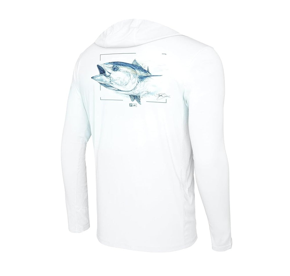 Maglia Pelagic Vaportek Hooded - Goione Tuna TG.S