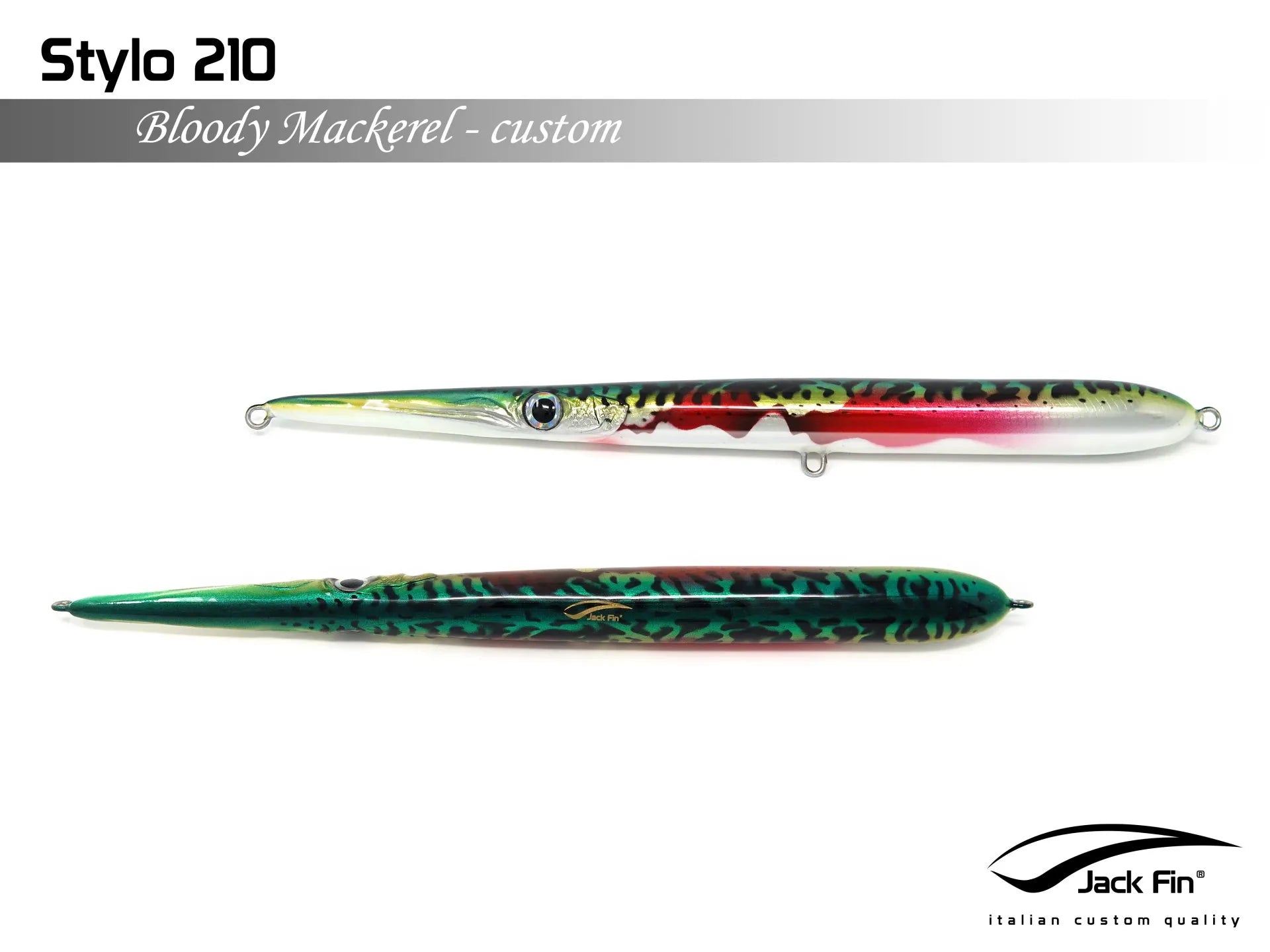 Artificiale Jack Fin Stylo 210 Bloody Mackerel Custom
