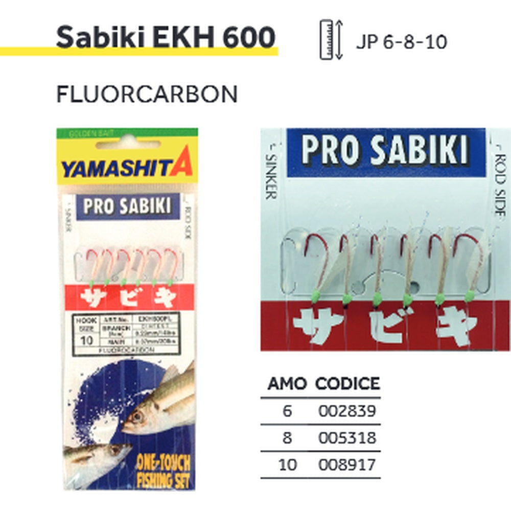 Sabiki Yamashita Pro Sabiki EKH600FLNBS AMO 6R