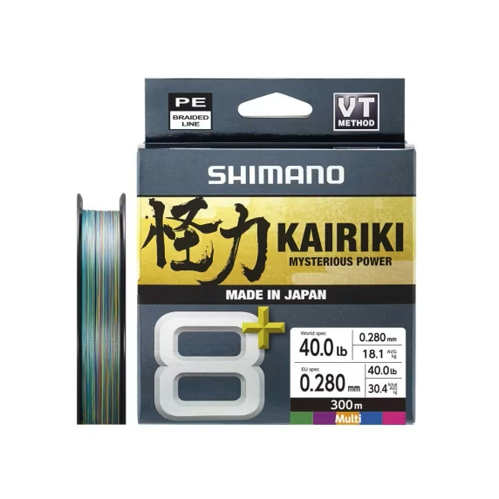 Filo Trecciato Shimano Kairiki 8+ 300m 0.28mm 40Lb Multicolor