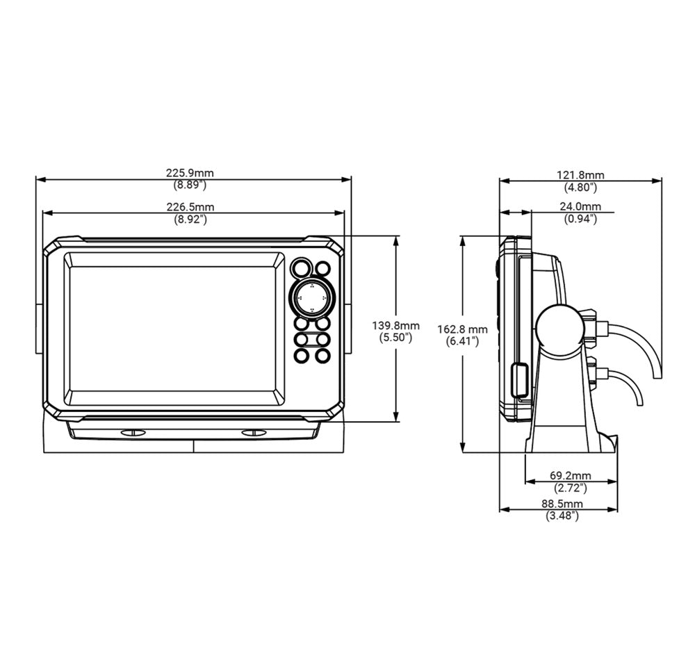 Eco/Gps Lowrance Eagle 7" con Trasduttore 50//200HDI