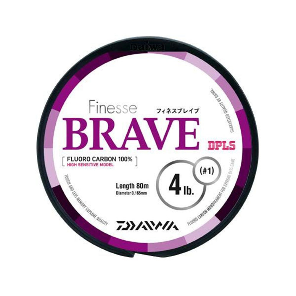 Filo Fluorocarbon Daiwa Brave Finesse 0.165mm 80m