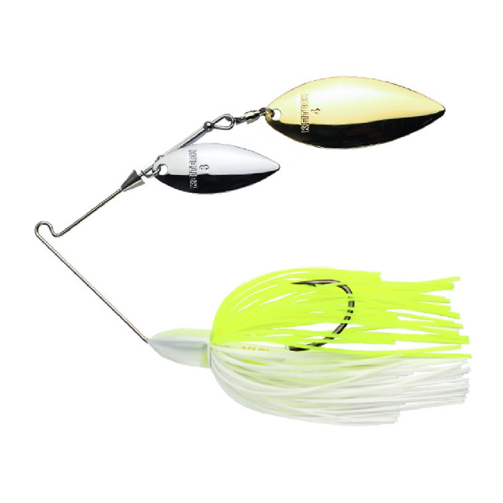 Artificiale Keitech Tee Bone Spinnerbait 1/2 oz Double Willow White Chart