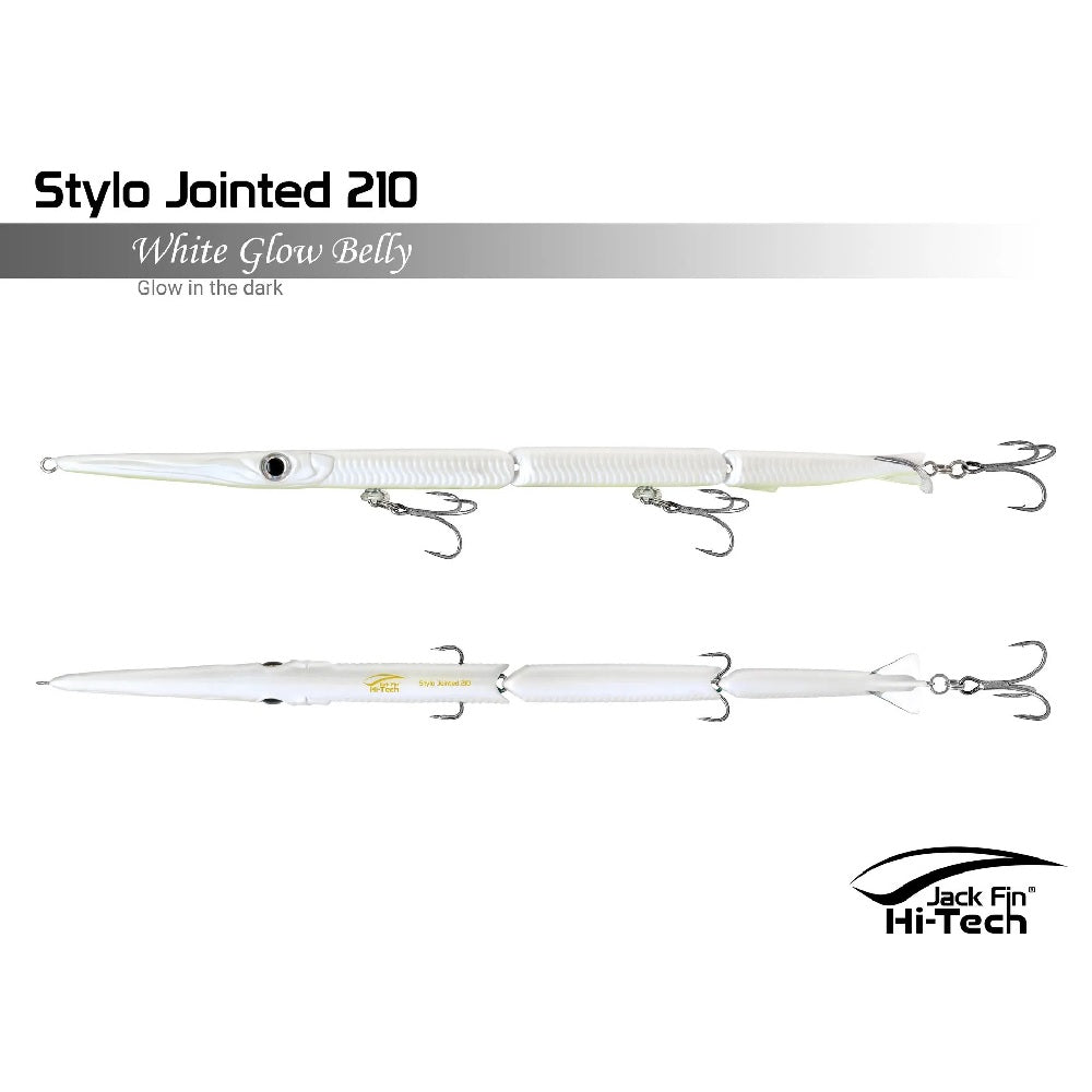 Artificiale Jack Fin Stylo Jointed 210 White Glow Belly