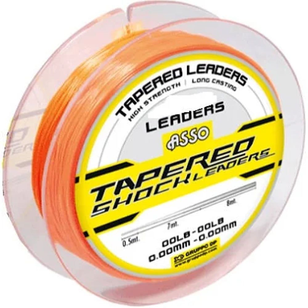Filo Nylon Asso Shock Leader Tapered 0.16mm-45mm 5x15mt Orange