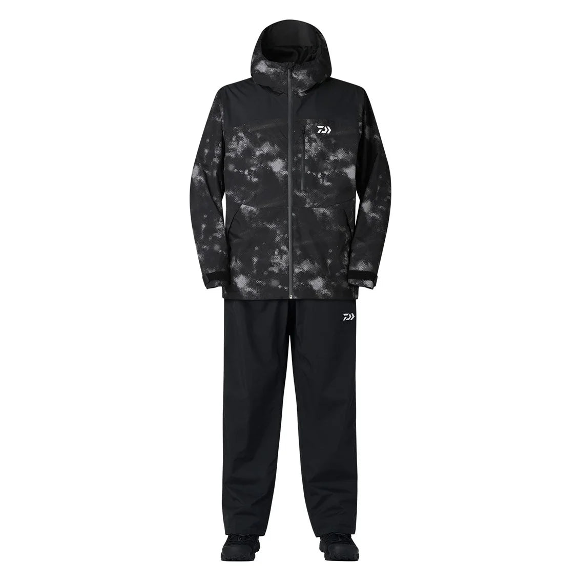 Daiwa DR-3625E RAINMAX® Rainsuit Tg. M #Black Haze Camo