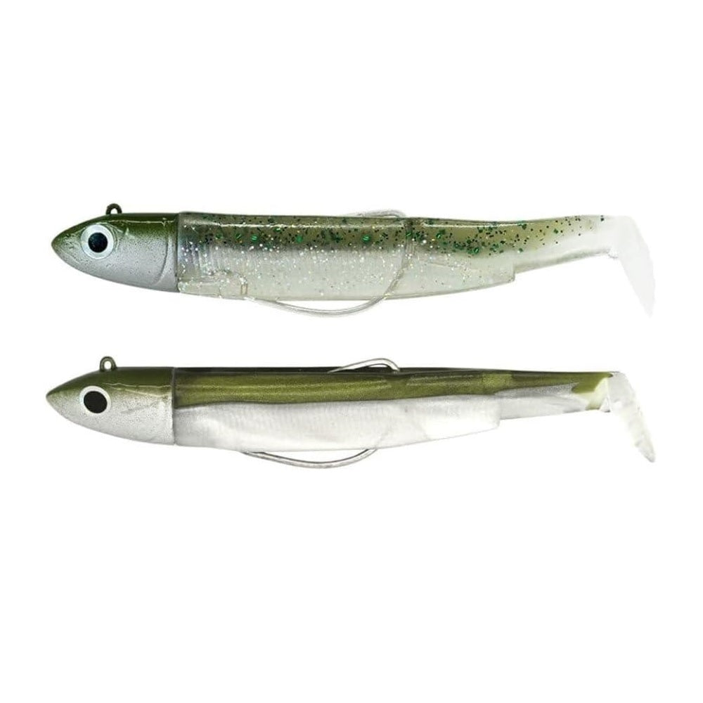 Artificiale Fiiish Black Minnow Double Combo N°1 Off Shore 6g Khaki + Ghost Minnow