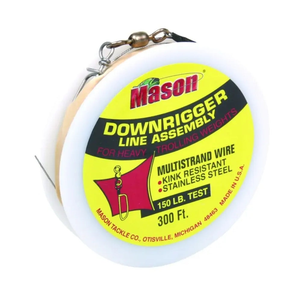 Filo Mason Downrigger Line Assembly 150lb 300ft
