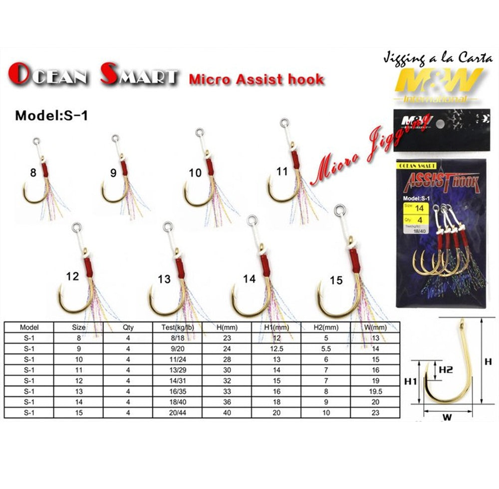 Assist Hook M&W International Ocean Smart S-1 #10