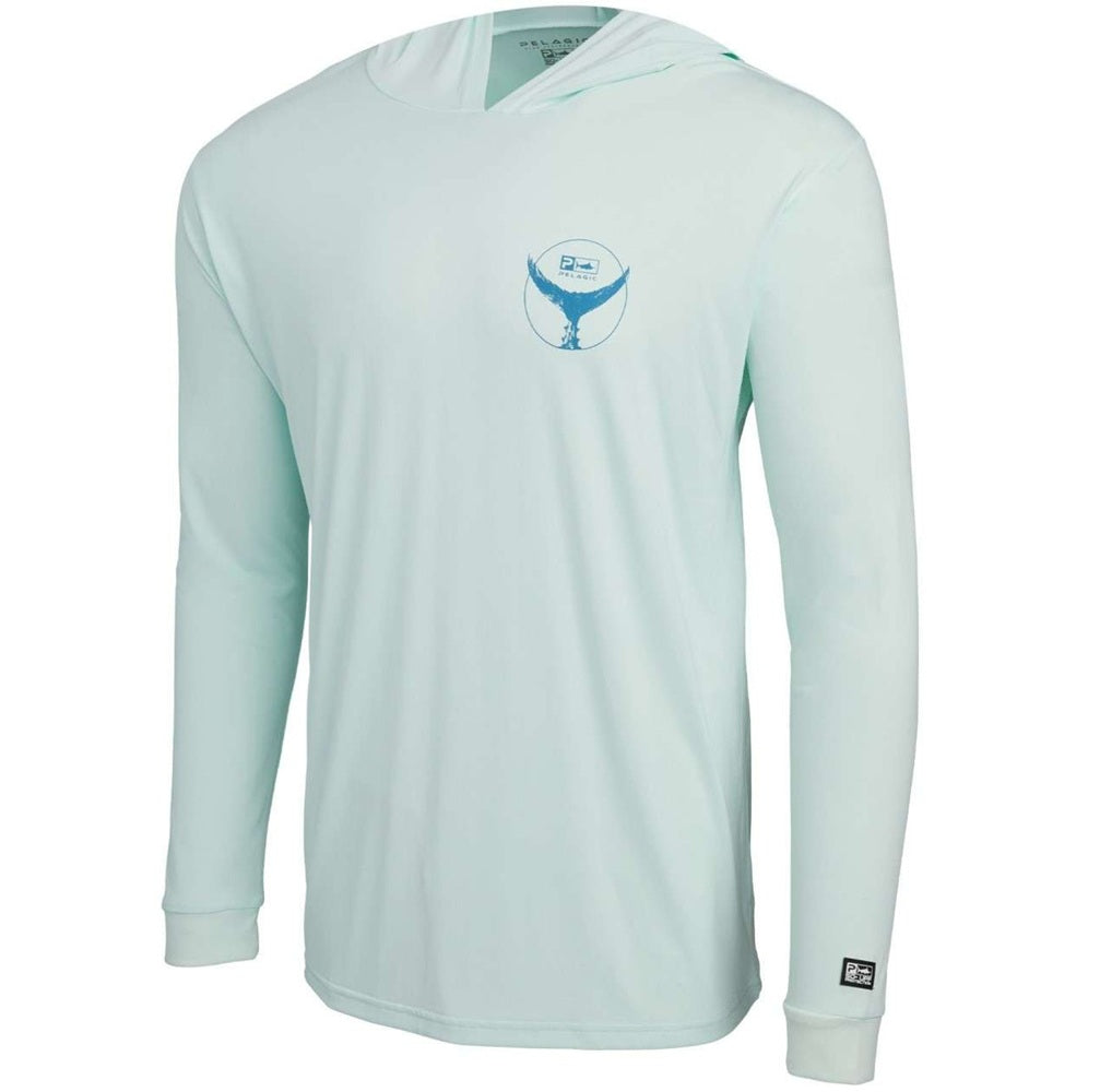 Maglia Manica Lunga Con Cappuccio Pelagic AquaTek Hooded - Tails Up Tg. M