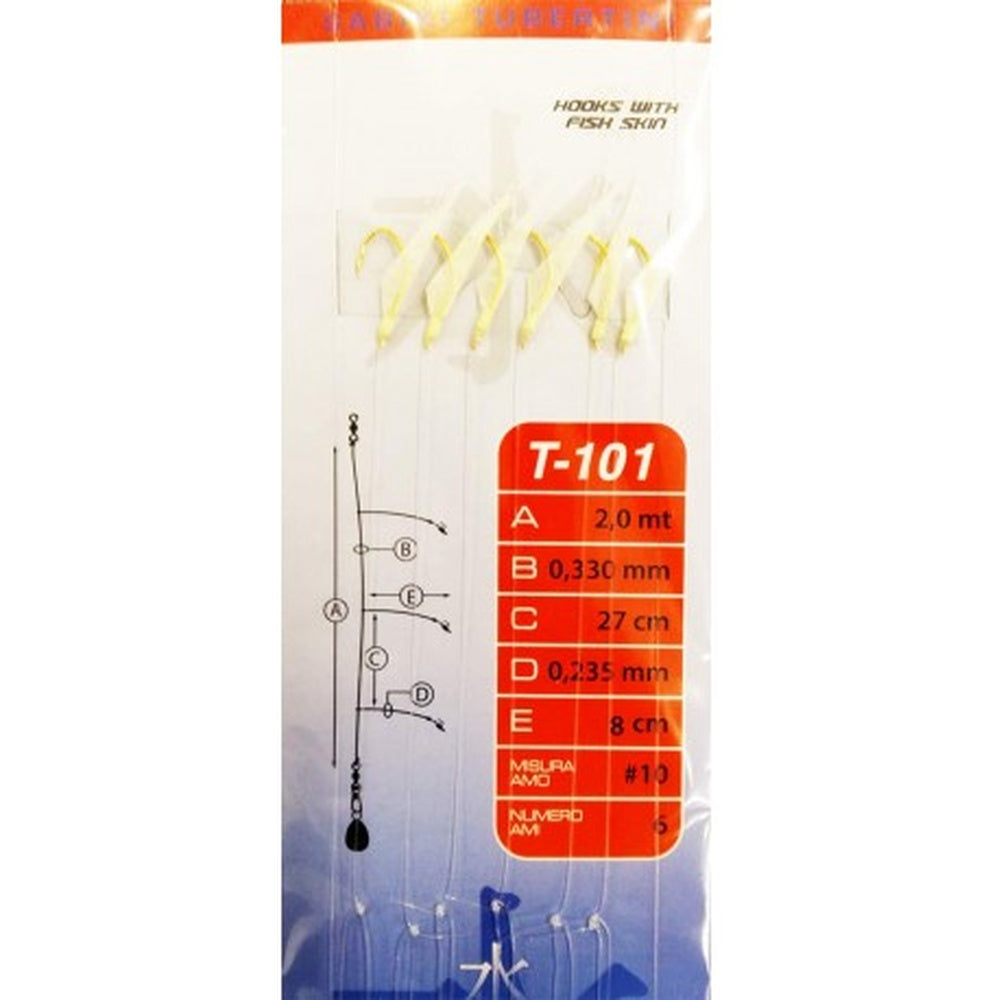 Sabiki Tubertini Sabiki T-101 #10 2mt
