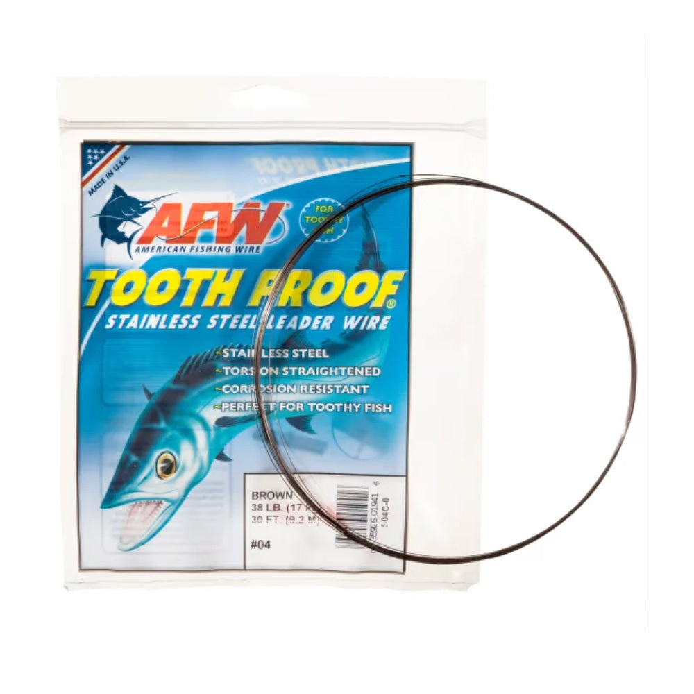AFW Tooth Proof Stainless Steel Leader Wire 58lb  9,2m
