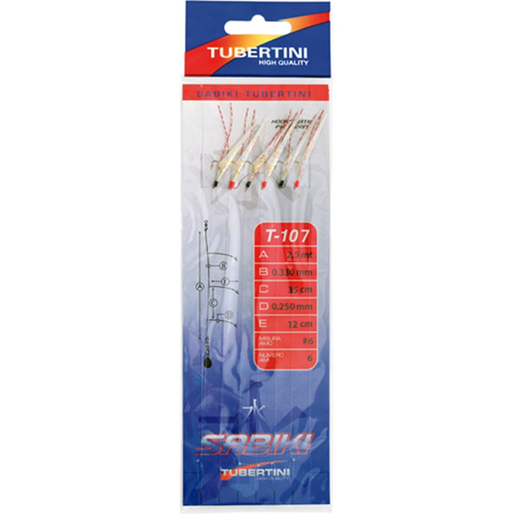 Sabiki Tubertini Sabiki T-107 #6 2,5mt