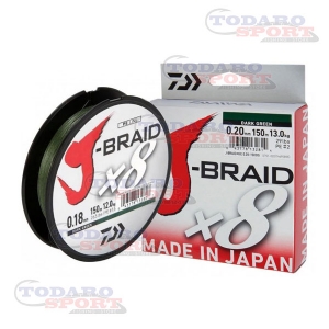 Daiwa j-braid x8 dark green