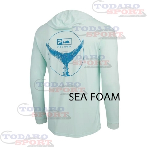 Pelagic aquatek tails up hooded fishing shirt
