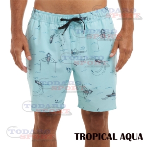 Pelagic the dockside trollin elastic waist shorts