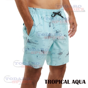 Pelagic the dockside trollin elastic waist shorts