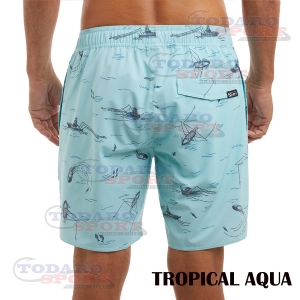 Pelagic the dockside trollin elastic waist shorts