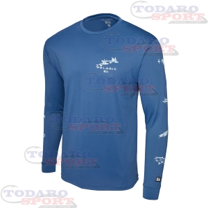 Pelagic aquatek gyotaku fishing shirt