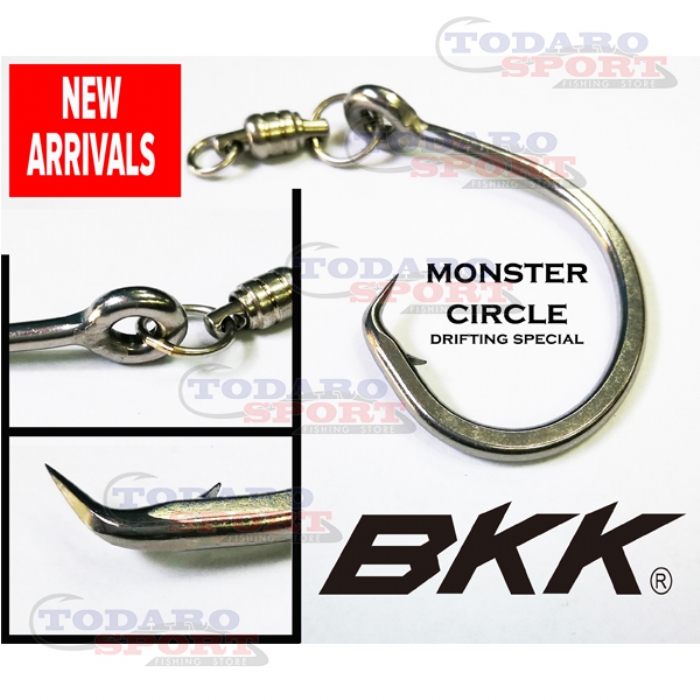 Bkk monster circle hook with swivel